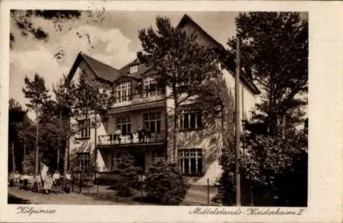 Ak Kölpinsee Loddin auf Usedom, Mittelstands Kinderheim II,  Kindergruppe