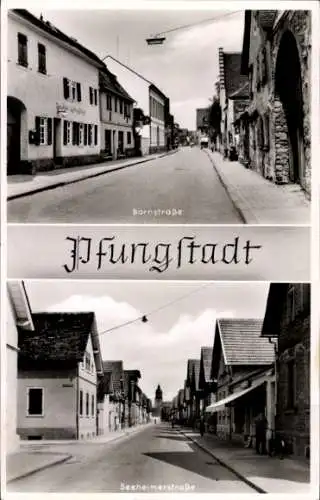 Ak Pfungstadt Hessen, Bornstraße, Seeheimerstraße