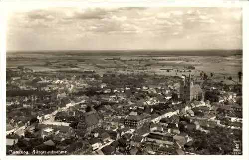 Ak Jüterbog in Brandenburg, Panorama, Fliegeraufnahme