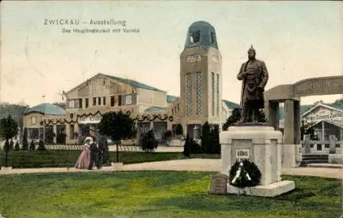 Ak Zwickau in Sachsen, Ausstellung, Hauptrestaurant, Variete