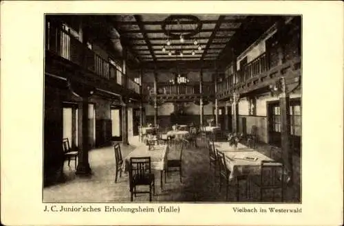 Ak Vielbach im Westerwald, J. C. Junior'sches Erholungsheim, Halle
