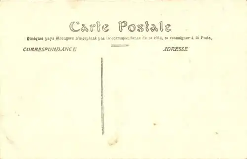 Ak Gien Loiret, Partie an der Post