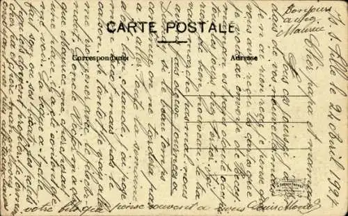 Ak Is sur Tille Côte-d’Or, Bahnhofstraße