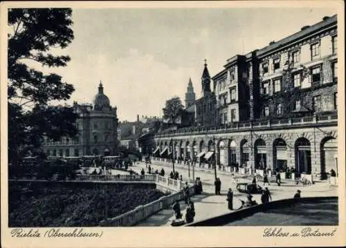 Ak Bielsko Biała Bielitz Biala Oberschlesien, Schloss, Post