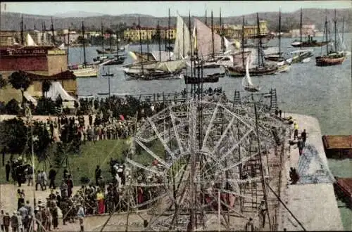 Ak Thessaloniki Griechenland, The remains of a Zeppelin destroyed near Salonica