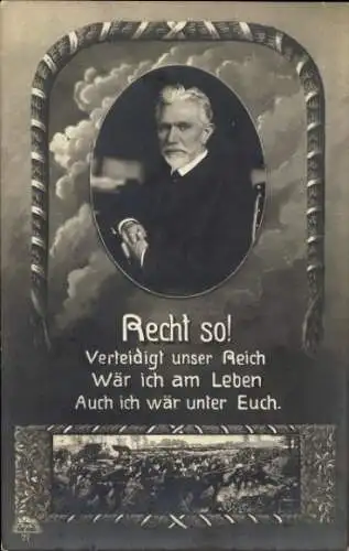 Ak August Bebel, Sozialdemokratische Arbeiterbewegung, Sitzportrait