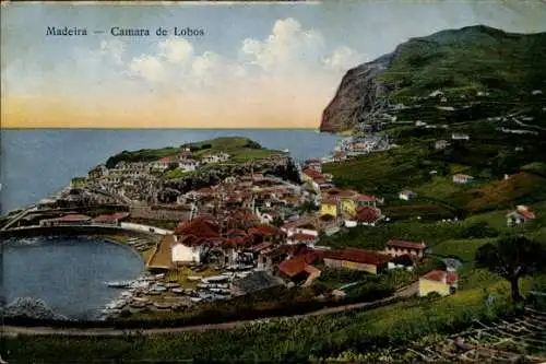 Ak Insel Madeira Portugal, Panorama, Camara de Lobos
