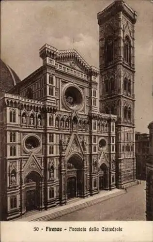 Ak Firenze Florenz Toscana, Facciata della Cattedrale, Kathedrale, Fassade