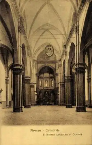 Ak Firenze Florenz Toscana, Inneres der Kathedrale