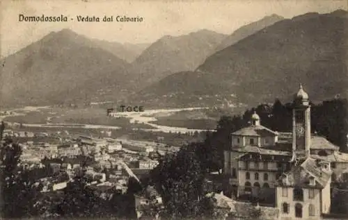 Ak Domodossola Piemonte, Verduta dal Calvario