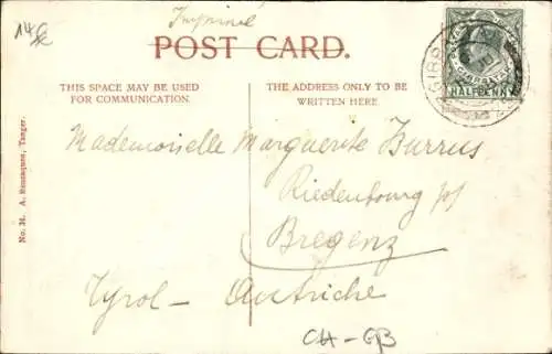 Ak Gibraltar, Europa Pass, Pferd und Wagen, Mann und Jungen, Soldat, Tor