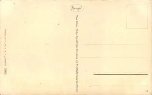 Ak Senowischki Russland, Dorfstraße im Winter, Schlitten