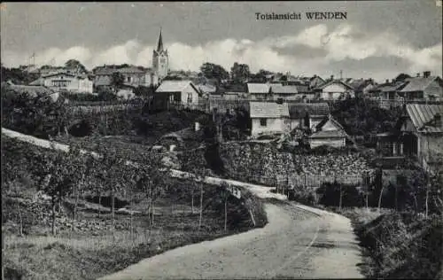 Ak Cesis Wenden Lettland, Gesamtansicht