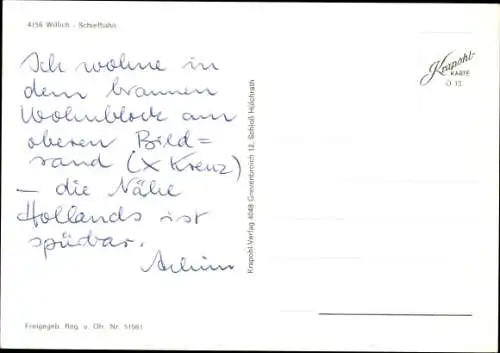 Ak Willich am Niederrhein, Schiefbahn, Vogelschau