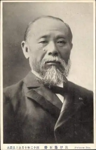 Ak Japan, Prince Ito, Portrait