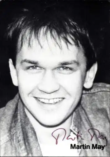 Ak Schauspieler Martin May, Portrait, Autogramm