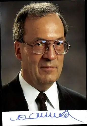 Ak Manfred Rommel, Oberbürgermeister von Stuttgart, Portrait, Autogramm