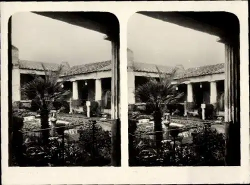 Stereo Foto Pompeji Campania, Haus des Lucretius