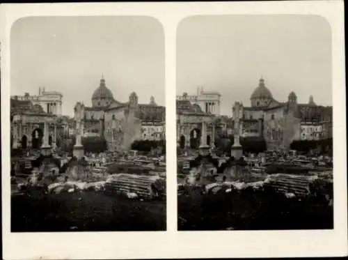 Stereo Foto Roma Rom Lazio, Forum des Trayanus
