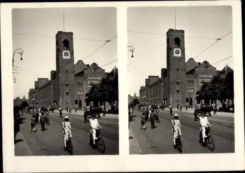 Stereo Foto Amsterdam Nordholland Niederlande, Börse in Damrak