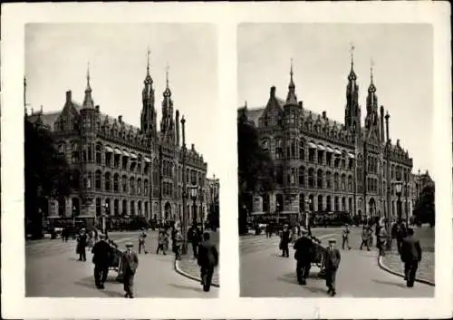 Stereo Foto Amsterdam Nordholland Niederlande, Hauptpost