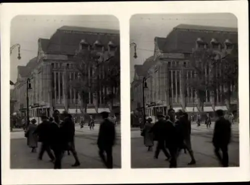 Stereo Foto Düsseldorf am Rhein, Corneliusplatz