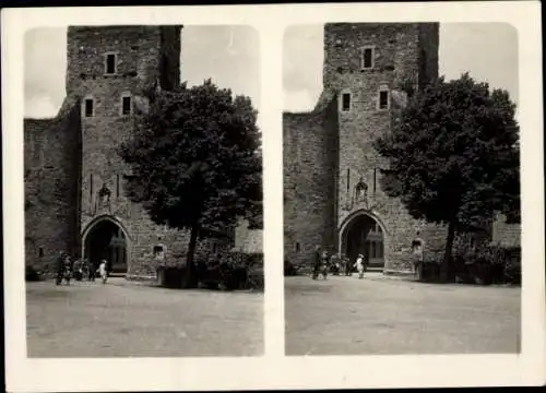 Stereo Foto Bad Neuenahr Ahrweiler in Rheinland Pfalz, Stadttor, Ahrtal