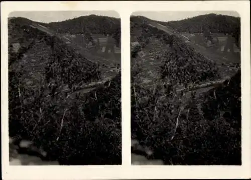 Stereo Foto Altenahr im Kreis Ahrweiler Rheinland Pfalz, Blick von der Burgruine