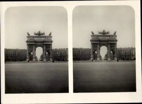 Stereo Foto Milano Mailand Lombardia, Siegesbogen