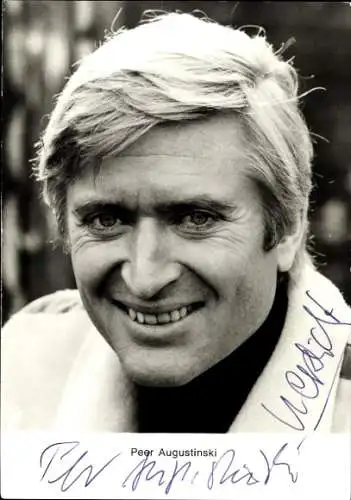 Ak Schauspieler Peer Augustinski, Portrait, Autogramm