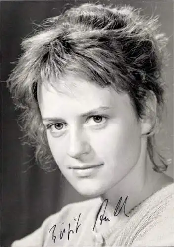 Ak Schauspielerin Birgit Auel, Portrait, Autogramm