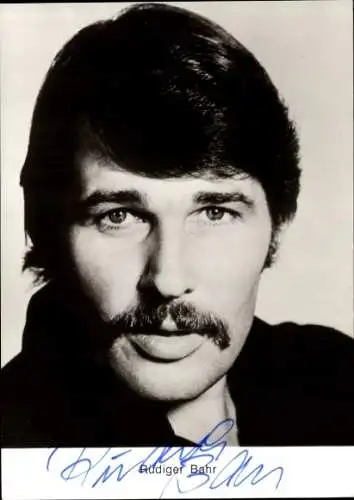 Ak Schauspieler Rüdiger Bahr, Portrait, Autogramm