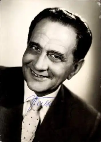 Ak Schauspieler Walter Buch, Portrait, Autogramm