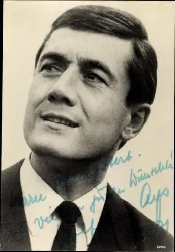 Foto Schauspieler Wolfgang Arps, Portrait, Autogramm