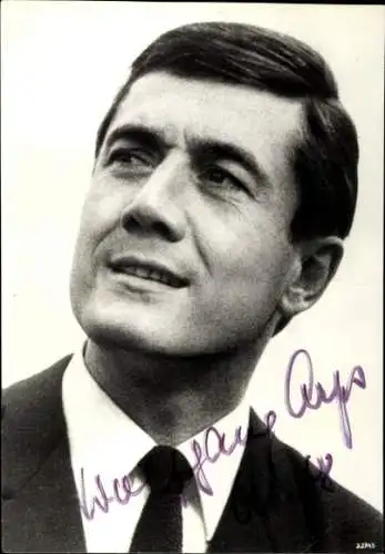 Foto Schauspieler Wolfgang Arps, Portrait, Autogramm