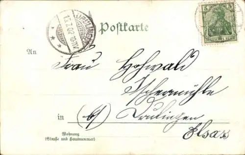 Litho Thionville Diedenhofen Lothringen Moselle, Kirchen, Metzer Tor