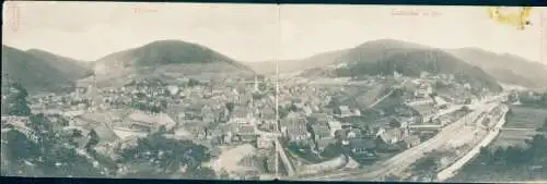 Klapp Ak Lautenthal Langelsheim im Oberharz, Panorama