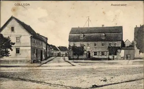 Ak Kölleda in Thüringen, Auenstraße, Gasthaus zum weißen Ross