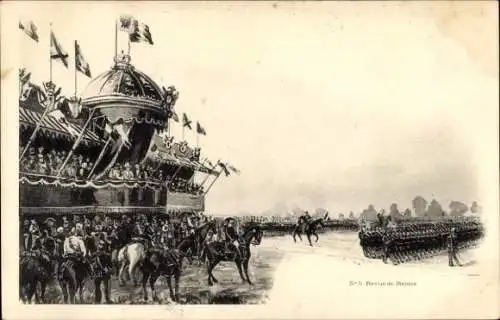 Ak Reims Marne, Revue de Reims, Fetes Franco Russes