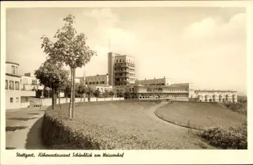 Ak Weißenhof Stuttgart in Baden Württemberg, Weißenhofsiedlung, Bauhaus, Höhenrestaurant Schönblick