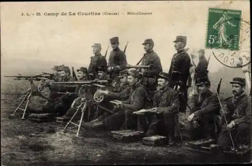 Ak Creuse, Camp de La Courtine, Maschinengewehre