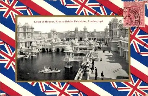 Passepartout Ak London City England, Ehrenhof, Französisch-Britische Ausstellung, London, 1908