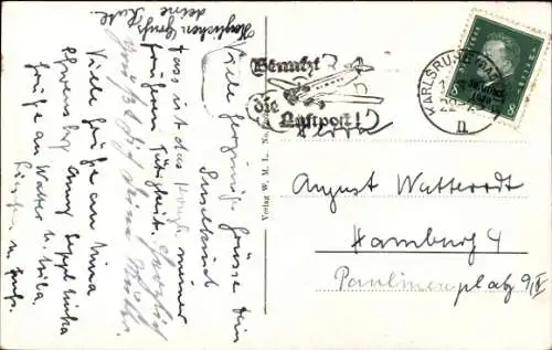 Ak Karlsruhe in Baden, Städt. Konzerthaus