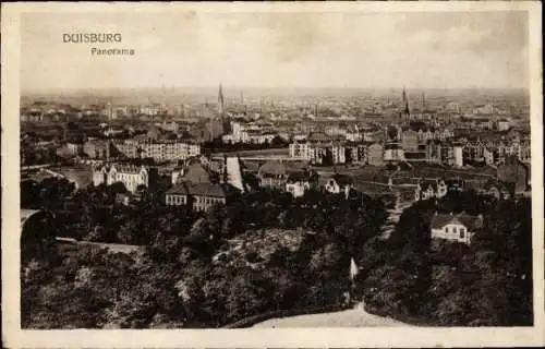 Ak Duisburg im Ruhrgebiet, Panorama