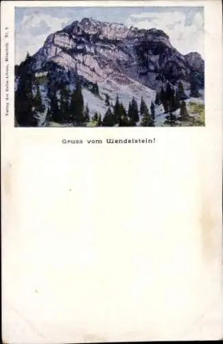 Ak Bayrischzell im Mangfallgebirge Oberbayern, Wendelstein