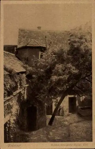 Ak Weimar in Thüringen, Kirms-Krackow-Haus, Hof