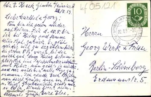 Ak Münster in Westfalen, Dom