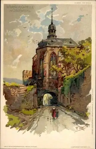 Künstler Ak Reiss, Fritz, Oberwesel am Rhein, Wernerkapelle