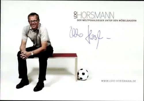 Ak Fußball, Udo Horsmann, Portrait, Autogramm