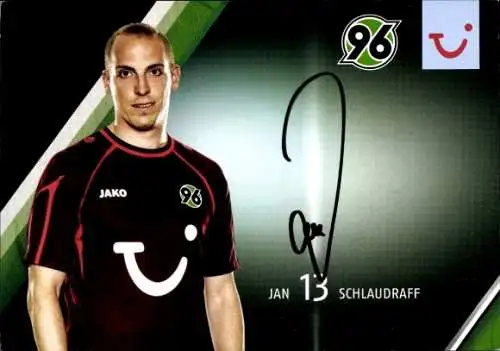 Autogrammkarte Fußball, Jan Schlaudraff, Hannover 96